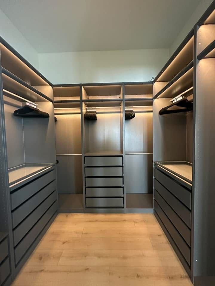 Vestidor en U